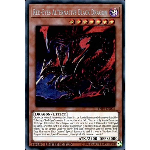TN19-EN005 Limited Ed Red-Eyes Alternative Black Dragon Prismatic Secret Rare Card 2019 Mega Pack Tin Yu-Gi-Oh Single Card