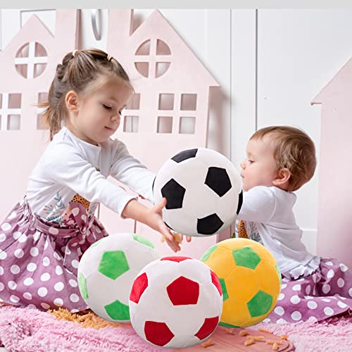 Uposao Plush Football Fluffy Stuffed Football Soft Football Kids Toy Home Sofa Decoration Creative Football Pillow Lumbar Pad Gift for Children Kids Boy Girl Baby, 22cm