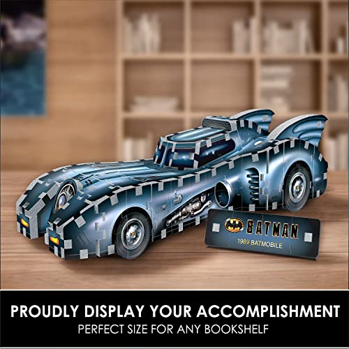 Wrebbit | Batman: Batmobile - 225 Pieces | 3D Jigsaw Puzzle | Ages 12+ |