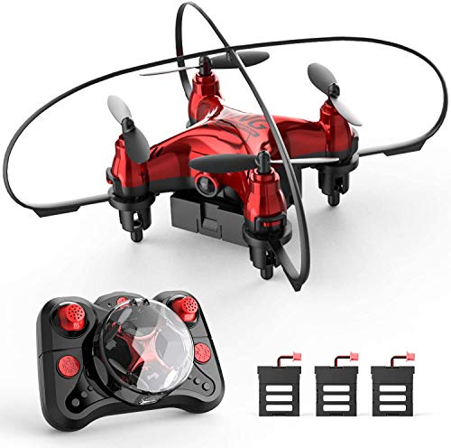 Holyton HT02 Mini Drone for Kids Beginners, Easy Pocket RC Quadcopter with Altitude Hold, 3D Flips, 3 Speed Modes, 3 Batteries, Headless Mode, Protection Guards and Emergency Stop, Gift for Boys Girls