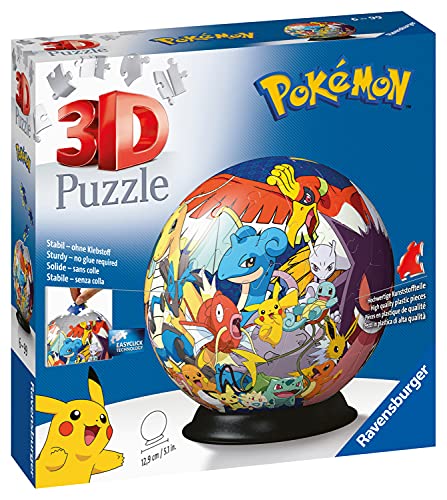 Ravensburger Pokemon 3D Jigsaw Puzzle Ball for Kids Age 6 Years Up - 72 Pieces - No Glue Required