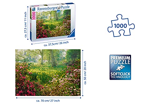 Ravensburger Springtime Garden 1000 Piece Jigsaw Puzzles for Adults & Kids Age 14 Years Up - Landscape Puzzle, Amazon Exclusive