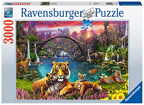 RAVENSBURGER PUZZLE Ravensburger 16719 Jigsaw Puzzle Tiger in Paradise Lagoon 3000 Pieces, Multicoloured