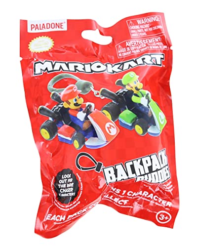 Nintendo Mario Kart Backpack Buddies Blind Bag | One Random, Red, One Size (752699)