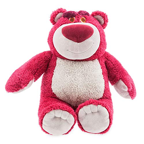 Disney Store Official Lotso Soft Toy, Toy Story 3, 34cm/13”, Cuddly Toy Made with Soft-Feel Fabric with Embroidered Details and Stuffed with Sweet Strawberry Scent, Suitable for All Ages