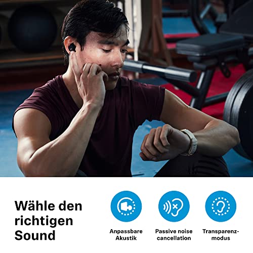 Sennheiser SPORT True Wireless Earbuds - Bluetooth In-Ear Headphones for Active Lifestyles, Music and Calls with Adaptable Acoustics, Noise Cancellation, Touch Controls, IP54 and 27-hour Battery Life
