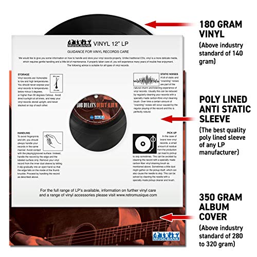 Bob Dylan - Debut Album 12" Vinyl,180 Gram, LP Record, Label: MUSICBANK