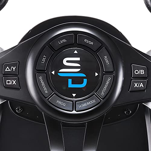 Subsonic Superdrive - GS550 Racing steering wheel with Pedals, paddles shifter, shifter & vibration for Xbox Serie X/S, PS4, Xbox One, PC (programmable for all games) (Xbox Series X///)