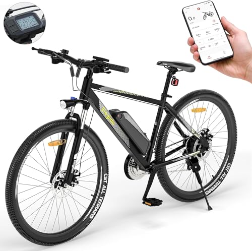 Eleglide Electric Bike, M1 Plus 27.5"/29'' E Mountain Bike, Electric Bicycle for Adults, Commute E-bike with 12.5Ah Removable Battery, LCD Display, Dual Disk Brake, Shimano 21 Speed (Inches, 27.5)