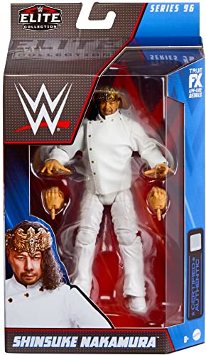 Mattel WWE King Nakamura Elite Collection Action Figure, 6-inch Posable Collectible Gift for WWE Fans Ages 8 Years Old & Up