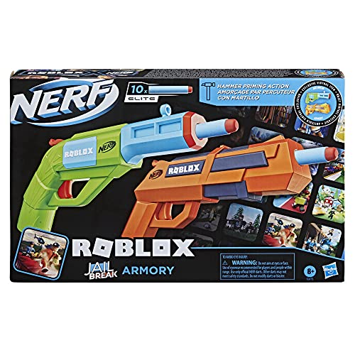 Nerf F2479EU4 Roblox Jailbreak: Armoury, Includes 2 Blasters, 10 Darts, Code to Unlock in-Game Virtual Item