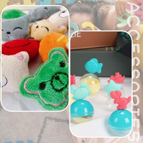 Eyccier Mini Claw Machine For Kids Adjustable Sounds and Music Kids Claw Machine with Mini Plush ＆ Capsule Toys Arcade Game Mini Vending Machine Birthday Gifts for Girls Style 1