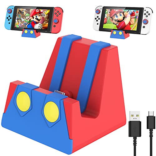 HEIYING Switch Charging Dock for Nintendo Switch/Switch Lite/Switch OLED, Portable Switch Charging Base Stand with Type C Port,Replacement Compatible with Official Nintendo Switch Dock.