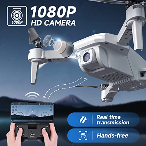 Holy Stone HS430 FPV Drone with Camera for Kids, Foldable Nano RC Quadcopter with 1080P HD Video for Adults Beginners, Toys Gifts with Circle Fly, Throw to Go, 3 Batteries 39 Mins Long Flight Time