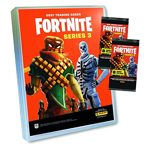Panini Fortnite Cards Series 3 Trading Cards - Trading Cards (1 Folder + 2 Boosters)