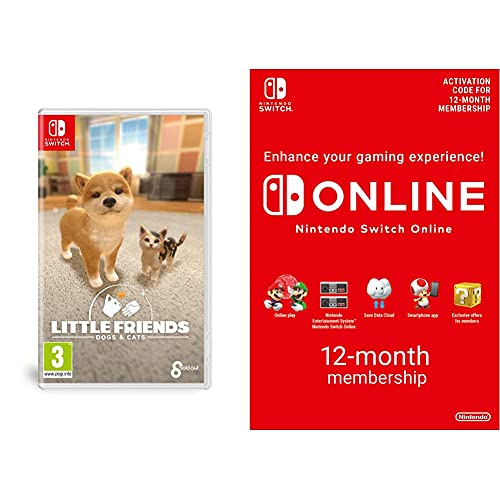 Little Friends: Dogs & Cats (Nintendo Switch) & Nintendo Switch Online Membership - 12 Months | Switch Download Code