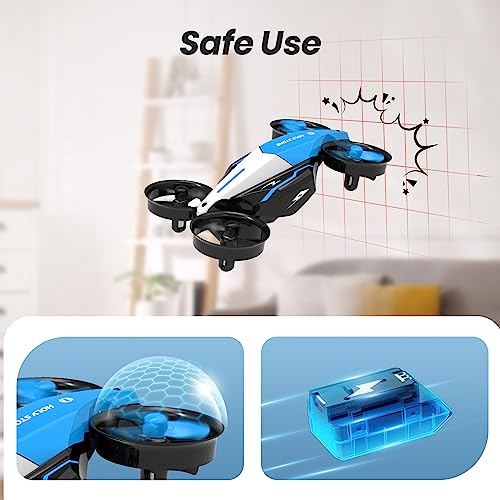 Holy Stone HS210F Mini Drone for Kids, 2-In-1 Mini RC Drone with Altitude Hold, 3D Flip and 3 Speed Modes Quadcopter for Beginners, Propellers Full Protect Easy to Fly Toy Gift for Boys and Girls