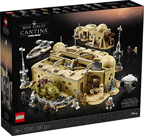 LEGO 75290 Star Wars: A New Hope Mos Eisley Cantina Building Set, Master Builder Series, Model Kits for Adults to Build, Collectible Gift Idea