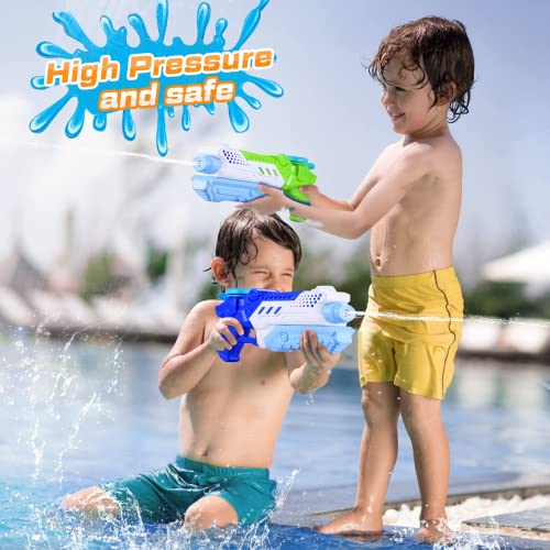 Water Gun for Kids Adults - 4 Pack Water Pistol Super Water Blaster Soaker Squirt Guns Long Range Shooting Game Summer Swimming Pool Garden Party Favor Beach Water Fighting Outdoor Toys for Girl Boy