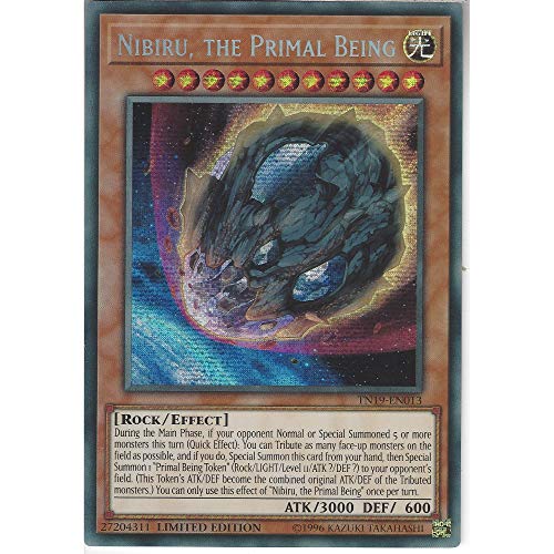 TN19-EN013 Limited Ed Nibiru, the Primal Being Prismatic Secret Rare Card 2019 Mega Pack Tin Yu-Gi-Oh Single Card