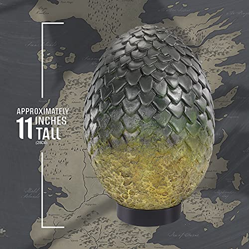 The Noble Collection Game Of Thrones Rhaegal Egg - 11in (28cm) Hand Painted Dragon Egg - Officially Licensed TV Show Props Replicas Gifts