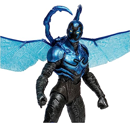 McFarlane DC Multiverse Blue Beetle Battle Mode - Unleash the Power of Jaime Reyes with this 7-Inch Action Figure Inspired by the Blue Beetle Movie!