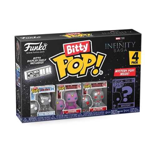 Funko Bitty POP! Marvel and A Surprise Mystery Mini Figure - 0.9 Inch (2.2 Cm) - Marvel Comics Collectable - Stackable Display Shelf Included - Gift Idea - Party Bags Stocking - Cake Topper
