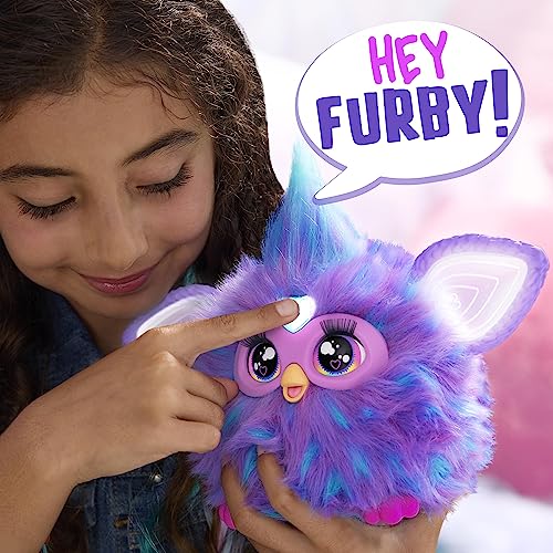 Furby Hasbro Purple Interactive Toy Plush - English version , 6 inch