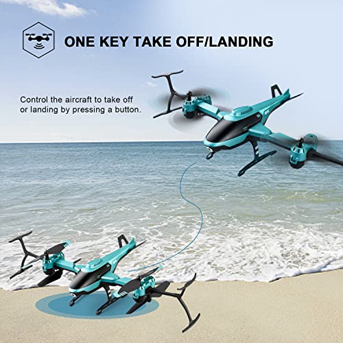 4DRC V10 Remote Control Helicopter, Drone with 1080P Camera, 2.4GHz Aircraft Indoor Flying Toy with High&Low Speed Mode, Altitude Hold,2 Modular Battery for 30 Min Play Boys Girls