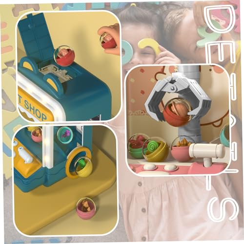 Eyccier Mini Claw Machine For Kids Adjustable Sounds and Music Kids Claw Machine with Mini Plush ＆ Capsule Toys Arcade Game Mini Vending Machine Birthday Gifts for Girls Style 2