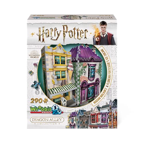 Wrebbit3D | Diagon Alley Collection: Madam Malkins & Florean Fortescues (290pc) | 3D Puzzle | Ages 14+