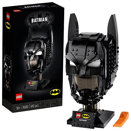 LEGO 76182 DC Batman: Cowl Mask, Model Kit for Adults to Build, Collectible Classic Superhero Helmet, Gift Idea for Fans of the Caped Crusader