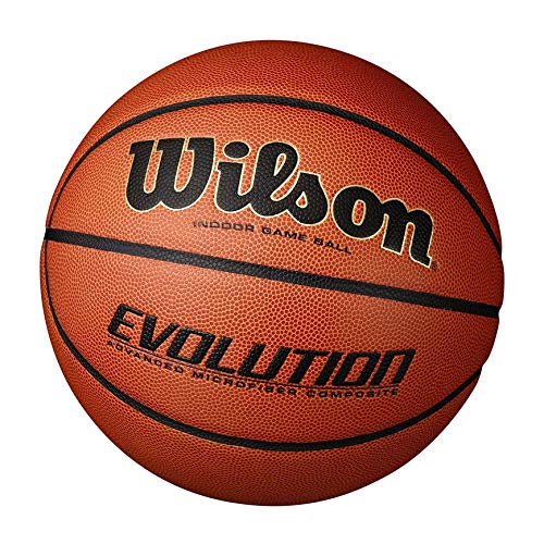 Wilson Evolution Game Basketball, Black, Official Size - 29.5" - 4 Pack