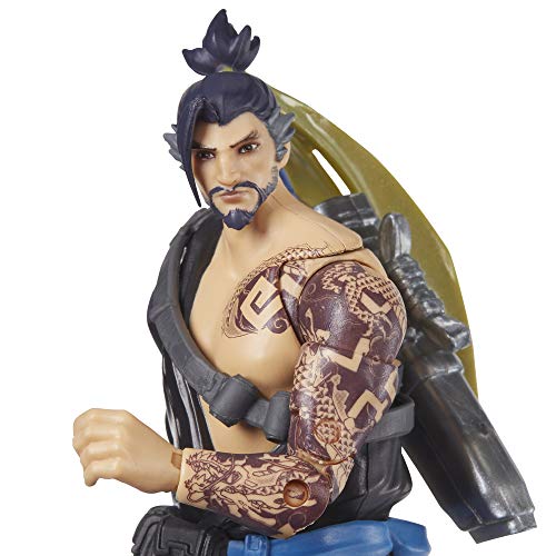 Overwatch Ultimates Series Hanzo and Genji Dual Pack 6-Inch-Scale Collectible Action Figures with Accessories - Blizzard Video Game Characters