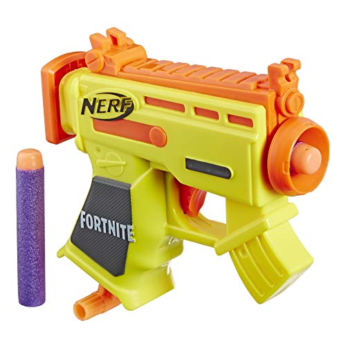 Fortnite Micro AR-L Nerf MicroShots Dart-Firing Toy Blaster and 2 Official Nerf Elite Darts For Kids, Teens, Adults