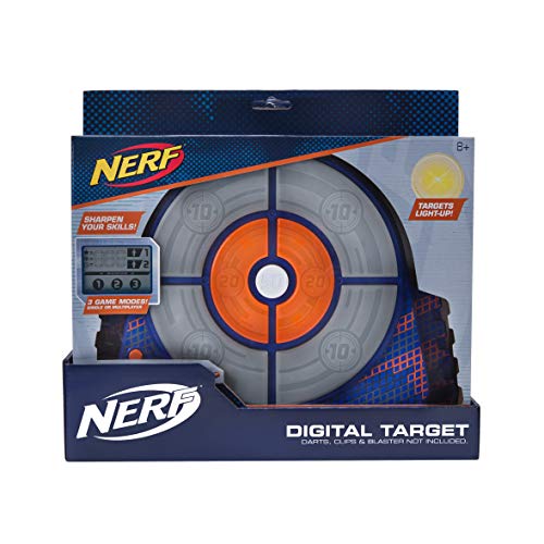 NERF - ELITE Strike and Score Digital Target, Blue, Grey, Orange, one Size - 11588