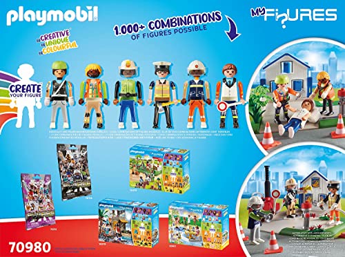 Playmobil 70980 My Figures: Rescue, Collectable mix and match Figures, Fun Imaginative Role Play, PlaySets Suitable for Children Ages 4+