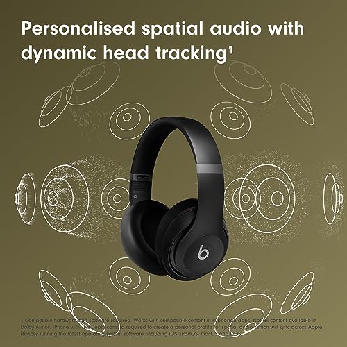 Beats Studio Pro – Wireless Bluetooth Noise Cancelling Headphones – Personalised Spatial Audio, USB-C Lossless Audio, Apple & Android Compatibility, Up to 40 Hours Battery Life – Black