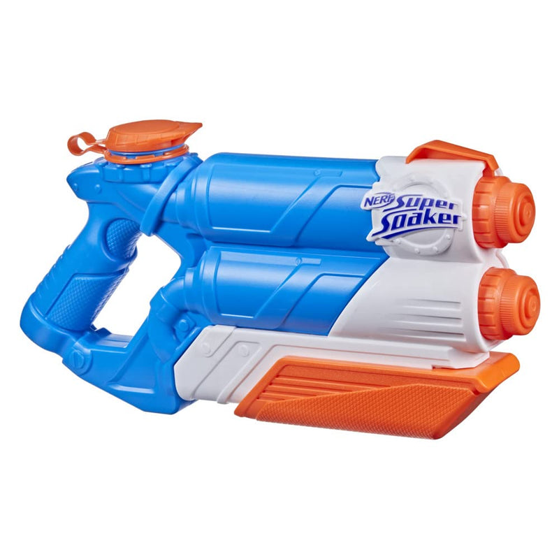 Nerf Super Soaker Twin Tide Water Blaster, Pump Action, Outdoor Water Toy