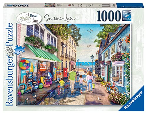 Ravensburger Down the Lane No.3 Seaview Lane 1000 Piece Jigsaw Puzzles for Adults and Kids Age 12 Years Up
