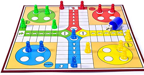 DIVCHI Ludo Game - Traditional Ludo Board Game for Kids & Adults