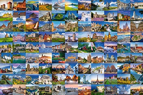 Ravensburger 99 Beautiful Places in Europe 3000 Piece Jigsaw Puzzle for Adults & Kids Age 12 Up
