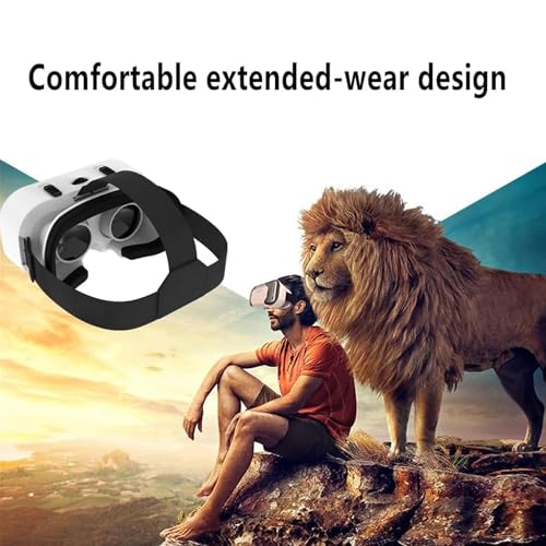 VR Headset Compatible with iPhone & Android Phone-Virtual Reality Headsets Google Cardboard -Mini Exquisite Light Weight- Comfortable New 3D VR Glasses(VR4.0 VR BOX, 1 PACK)