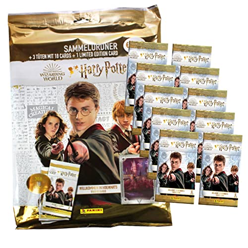 Panini Harry Potter Cards - Welcome to Hogwarts Trading Cards - Trading Cards Series 2 - Card Selection (1 Starter + 10 Boosters)