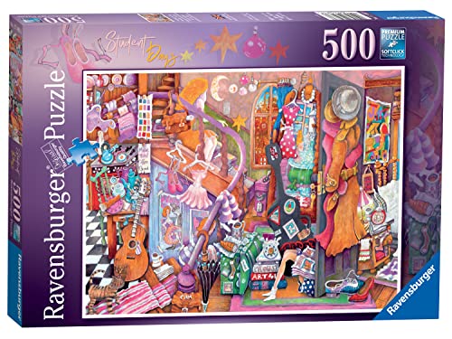 Ravensburger Student Days 500 Piece Jigsaw Puzzle for Adults and Kids Age 10 Years Up