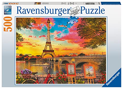 Ravensburger Evening in Paris 500 Piece Jigsaw Puzzles for Adults and Kids Age 10 Years Up [Amazon Exclusive]