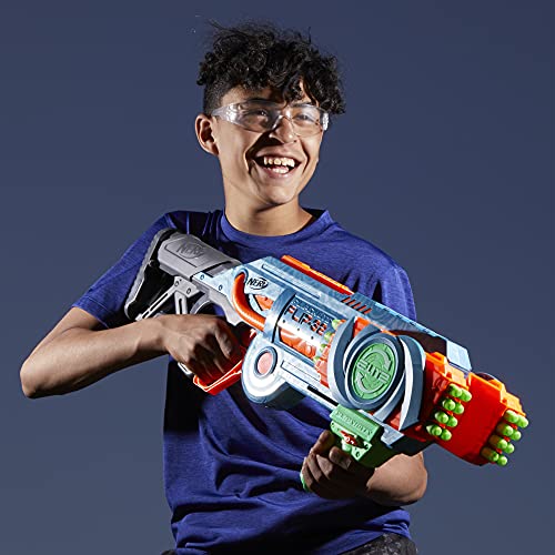 NERF Elite 2.0 Flipshots Flip-32 Blaster with 32 Dart Barrels That Flip to Double Your Firepower, 32-Dart Capacity, 32 Elite Darts