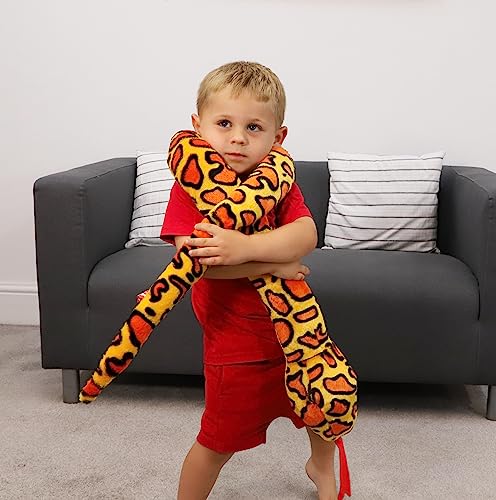 Toyland® 170cm (5.5ft) Giant Two-Toned Plush Snake - 5 Assorted Designs - Children's Soft Toys