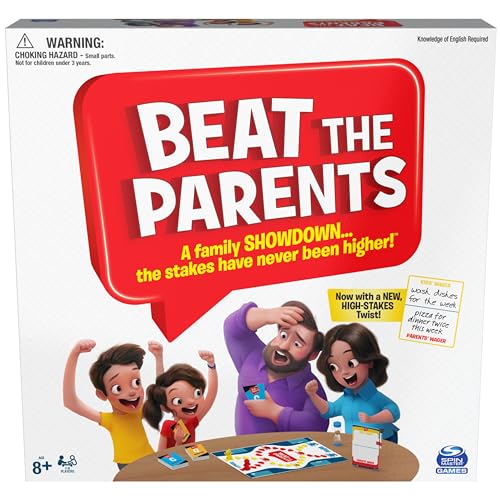 Spin Master Games Beat The Parents Board Game for Families and Kids aged over 8