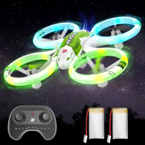 BEZGAR HQ051S Drone for Kids - Mini Drone with Upgraded LED Lighting Effect, RC Drones 3D Flip and Headless Mode, Quadcopter Drone for Beginners, Easy to fly Gift Toy for Boys Girls and Adults